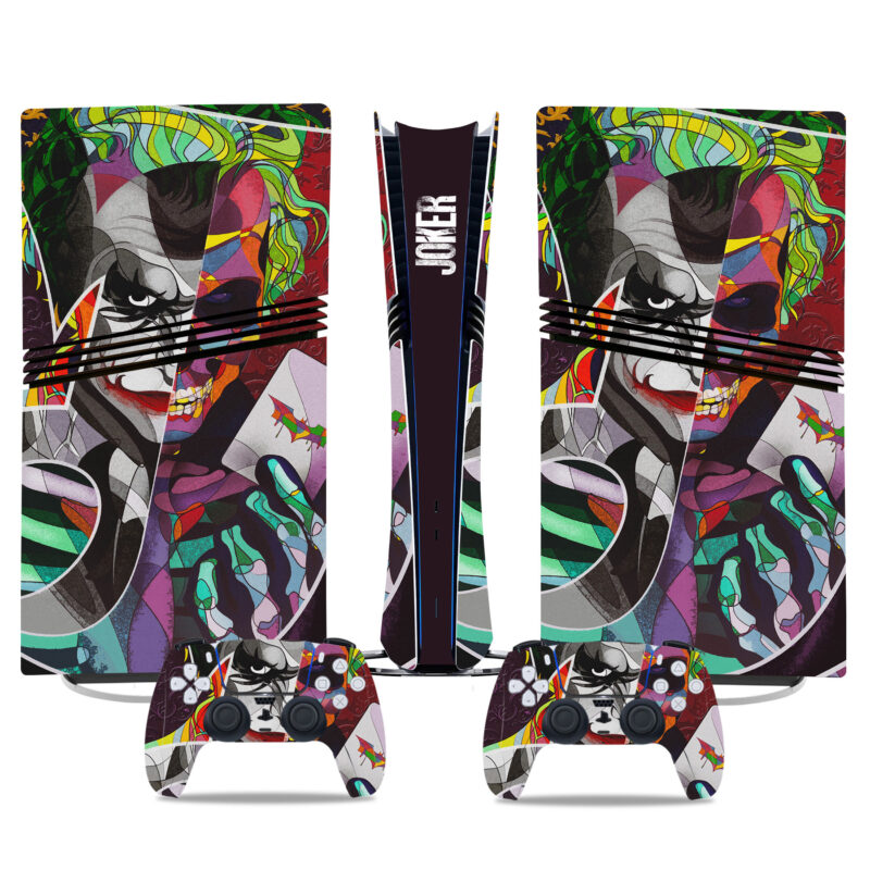 Vibrant Joker PS5 Pro Skin Sticker – Bold Design For Console & Controllers - Image 3