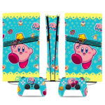 Kirby PS5 Pro Skin Sticker – Elegant Console & Controller Wrap