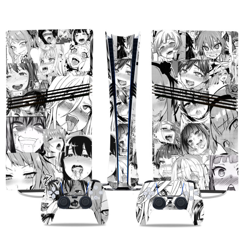 Bold Anime Manga Collage PS5 Pro Skin Sticker – Unique Console & Controller Wrap