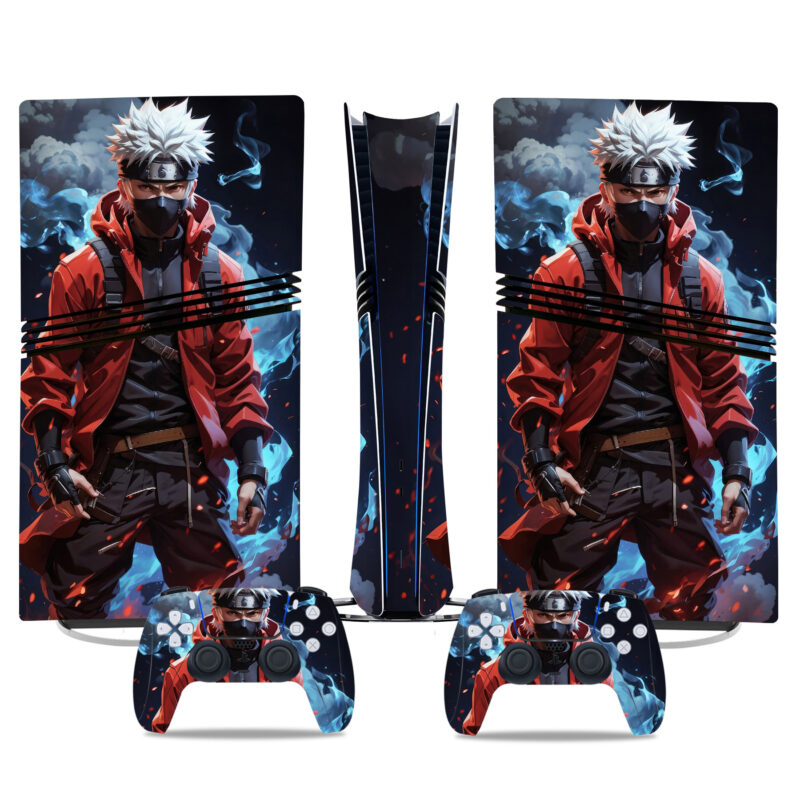 Naruto Kakashi Hatake PS5 Pro Skin Sticker – Epic Console & Controller Wrap