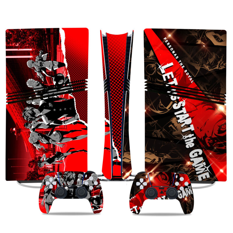 Persona 5 Royal PS5 Pro Skin Sticker – Vibrant Console And Controller Wrap For Gamers