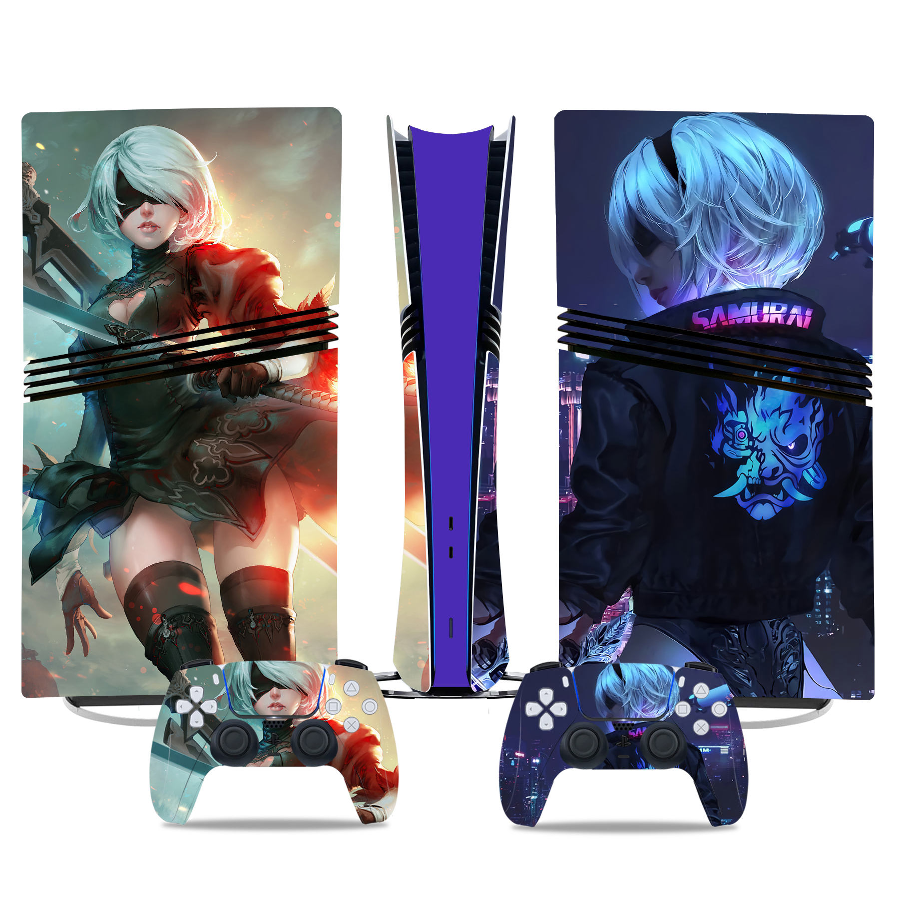 NieR: Automata PS5 Pro Skin Stickers – Stylish Console And Controller Covers - Image 2
