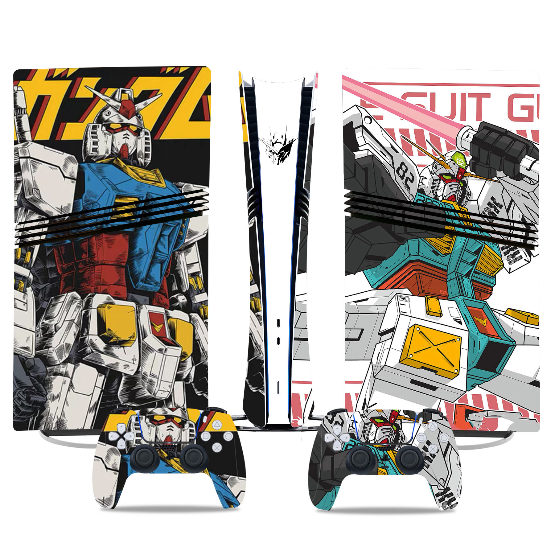 Custom Gundam PS5 Pro Skin Sticker - Console & Controller Wraps For Anime Fans - Image 2