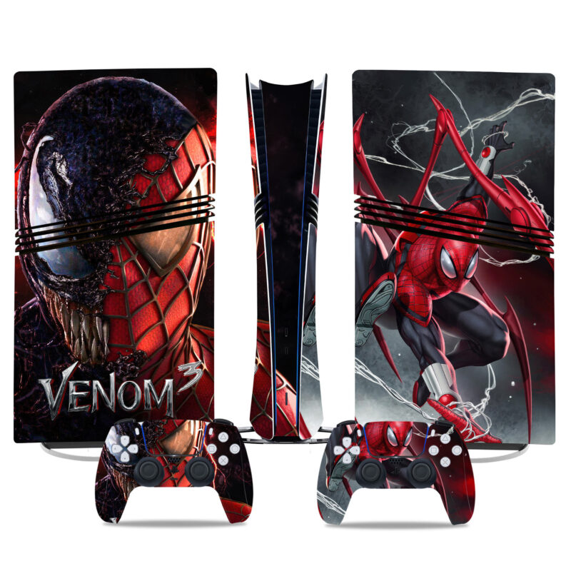 Venom 3 PS5 Pro Skin Sticker – Stunning Console & Controller Wrap - Image 3