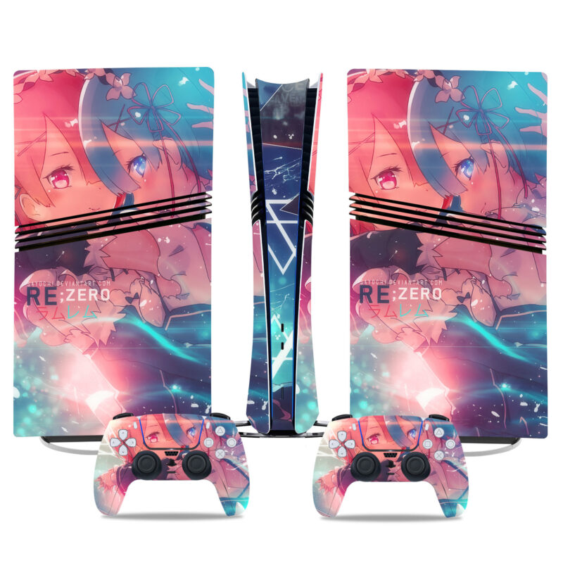 Re:Zero Anime PS5 Pro Skin Sticker With Stunning Design For Console & Controllers - Image 2