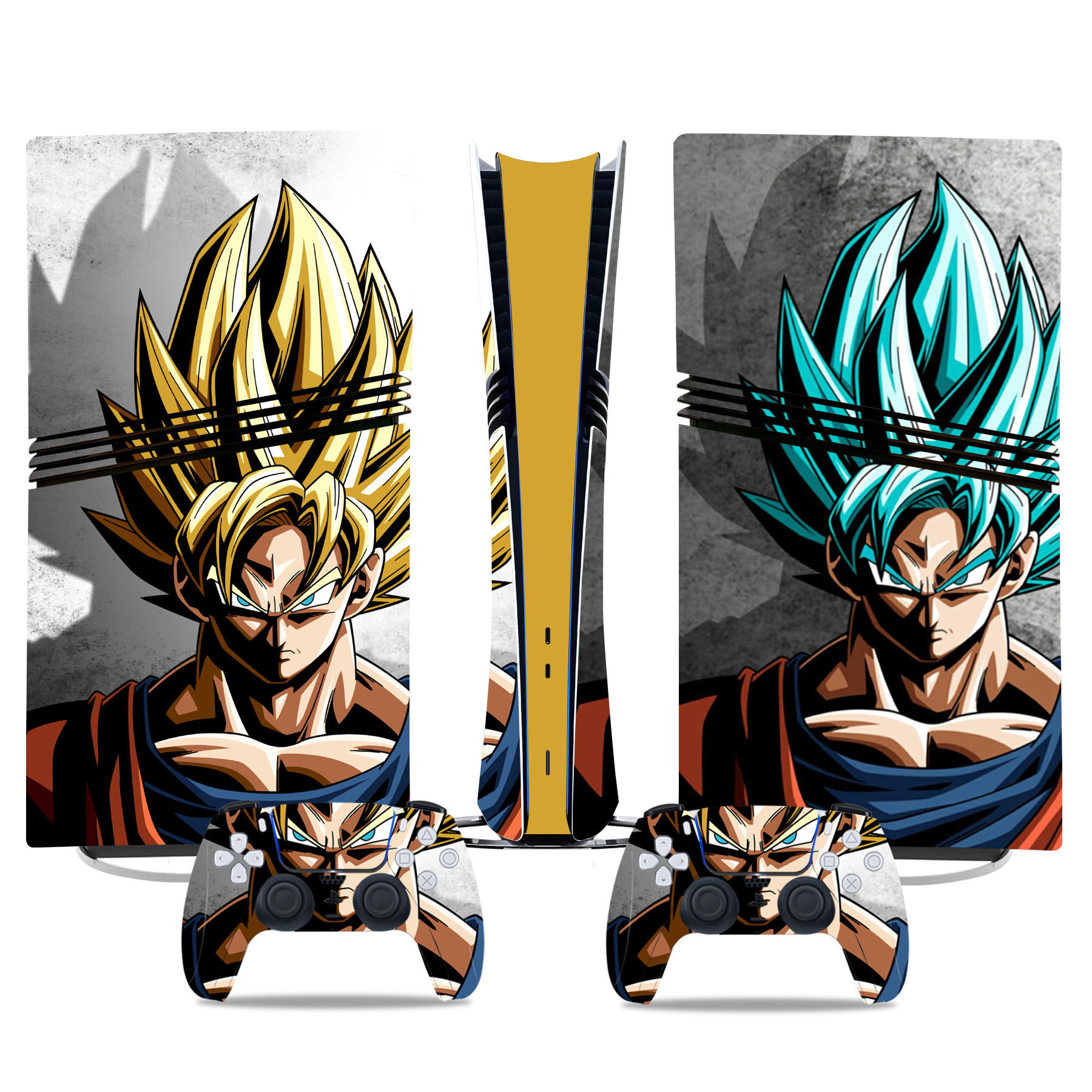 Custom Dragon Ball Z PS5 Skin Sticker - Super Saiyan Design For Console And Controllers - Image 2