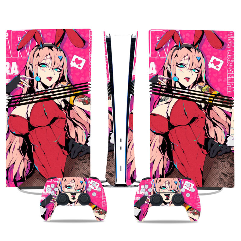Zero Two PS5 Pro Skin Sticker With Controllers – Durable Stylish Gaming Console Decor - Image 2