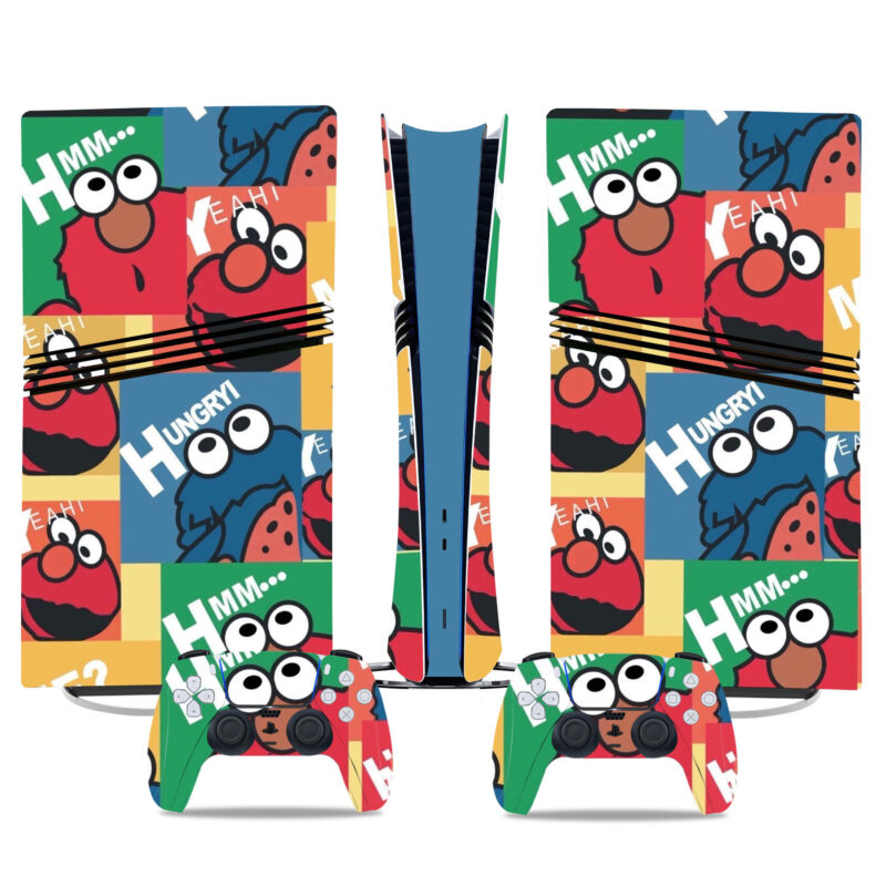 Sesame Street Theme PS5 Pro Skin Sticker – Stylish Console & Controller Wrap