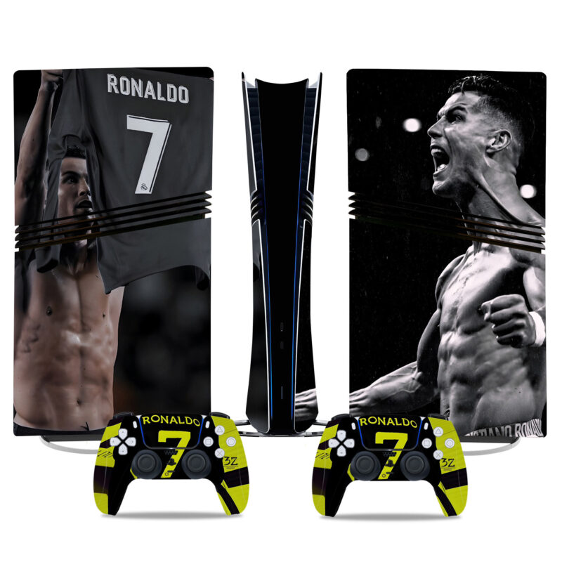 Cristiano Ronaldo PS5 Pro Skin Sticker – Premium Vinyl Wrap For Console & Controller - Image 3