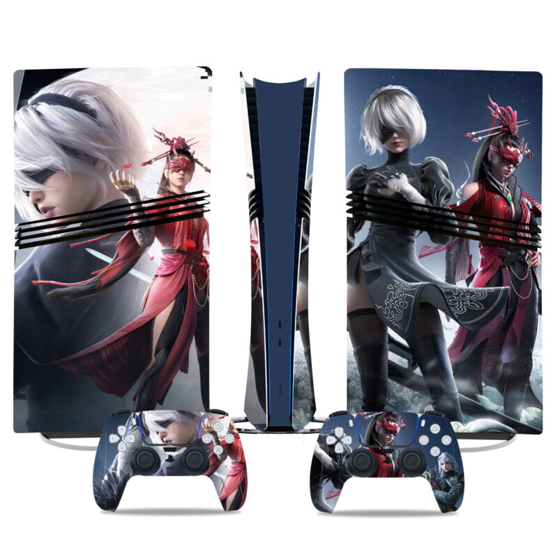 NieR: Automata PS5 Pro Skin Sticker - Custom Console And Controller Protective Decals