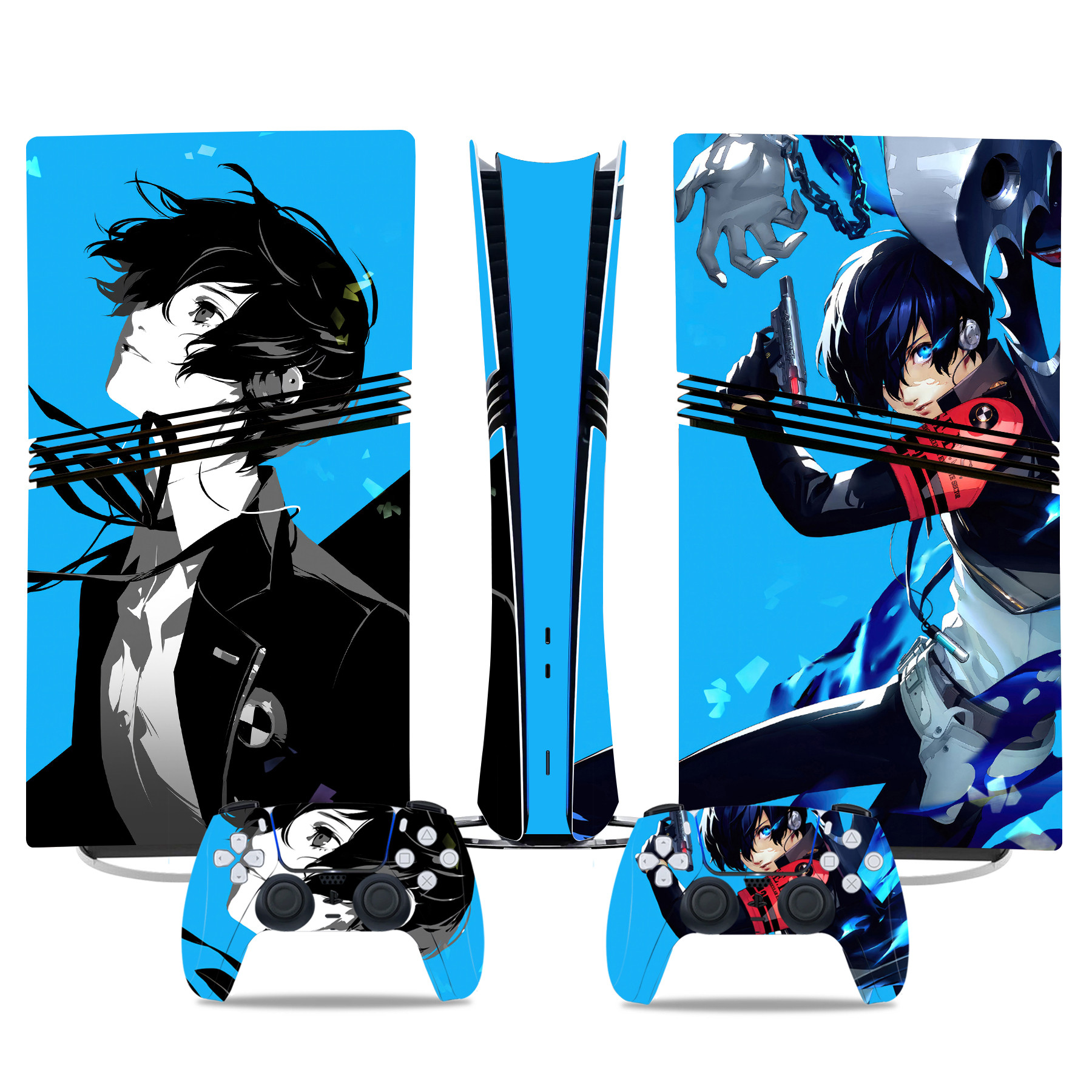PS5 Pro Skin Sticker - Stylish Persona Anime Design - Console & Controller Custom Wrap Decals - Image 2