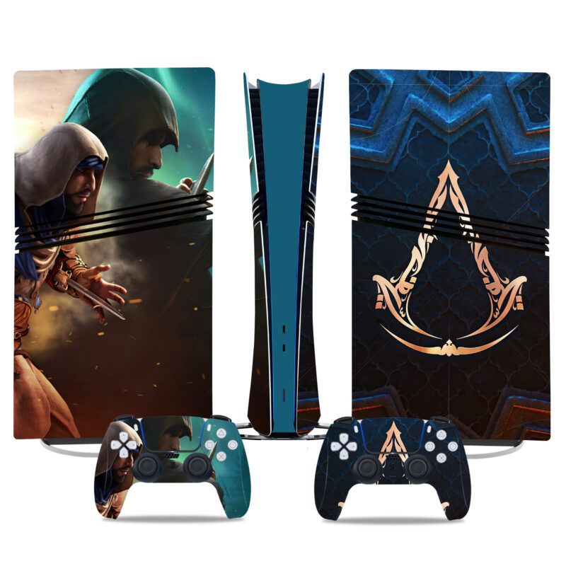 Assassin’s Creed Mirage PS5 Pro Skin Sticker – Stunning Console And Controller Wrap Design