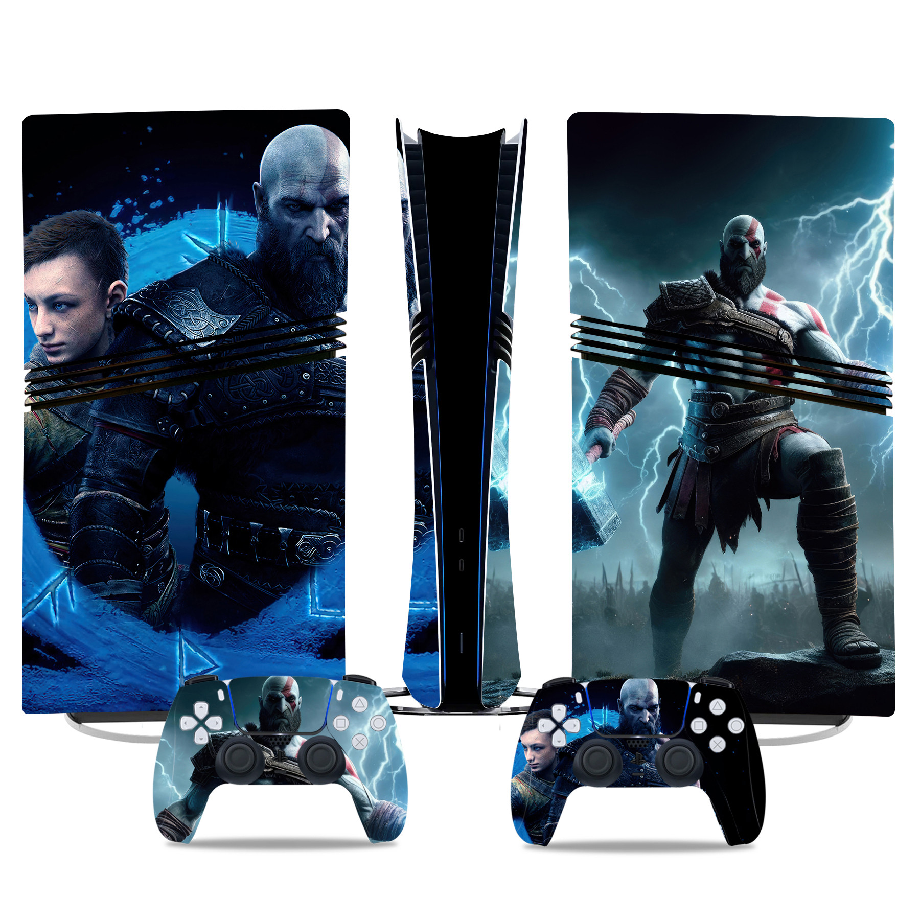 God Of War Ragnarök PS5 Pro Skin Sticker – Epic Console And Controller Wrap - Image 3
