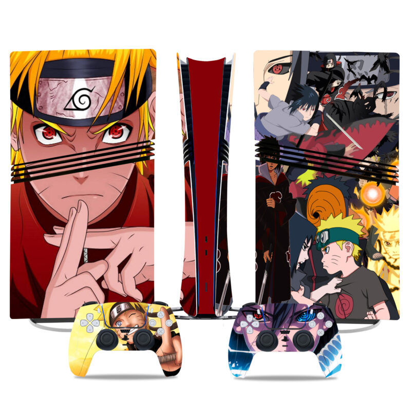 Naruto Shippuden PS5 Pro Skin Sticker – Iconic Anime Design For Console And Controller - Image 3