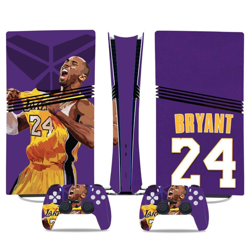 Custom Kobe Bryant PS5 Pro Skin Sticker – Iconic Lakers Design For Console & Controller