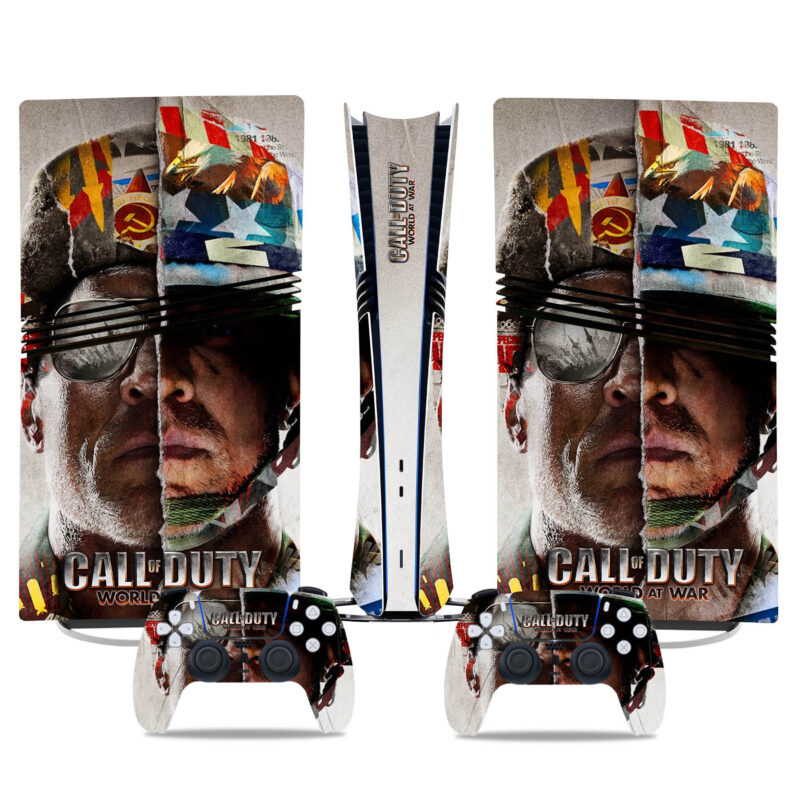 Call Of Duty: World At War PS5 Pro Skin Sticker – Epic Cold War Design For Console & Controller