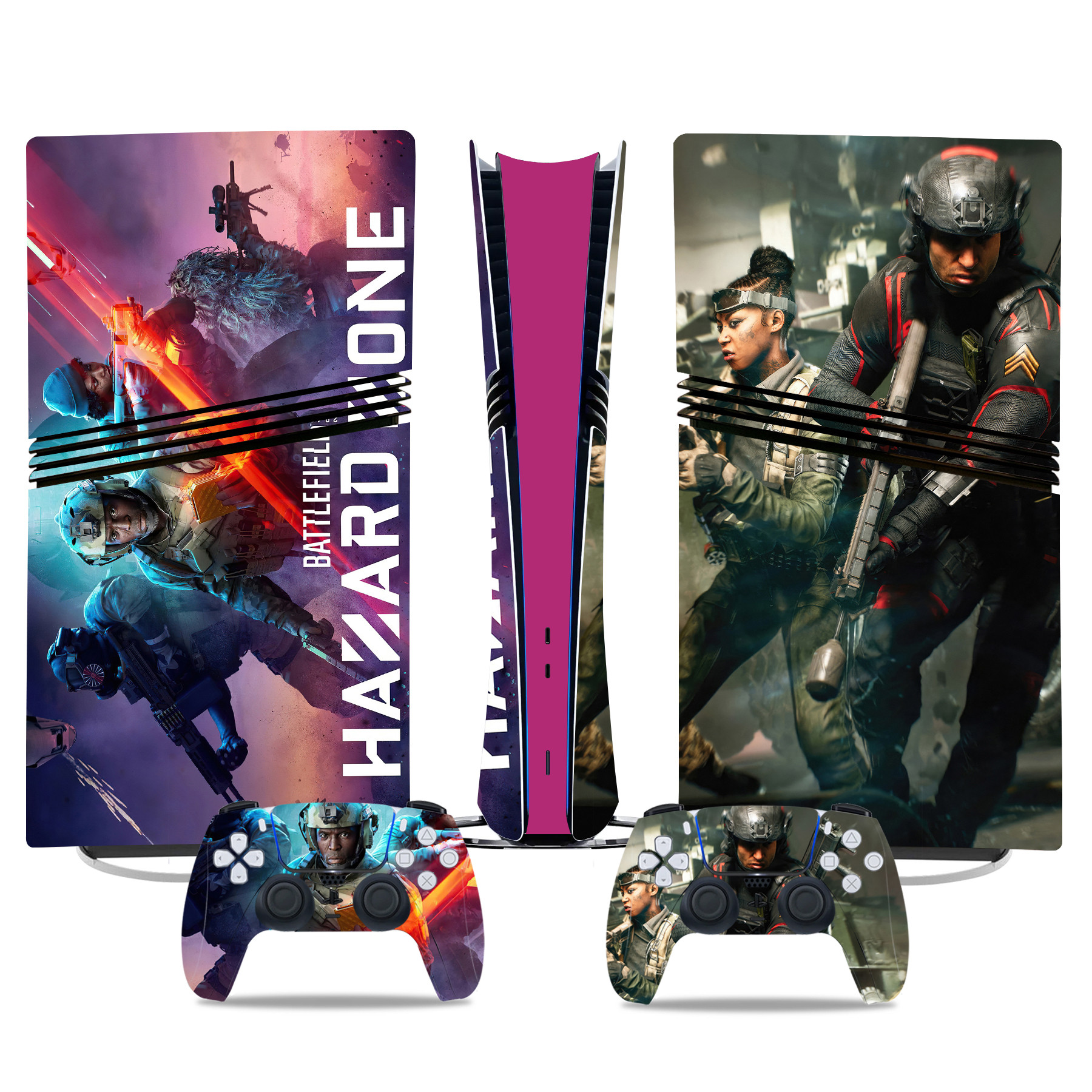Battlefield Hazard Zone PS5 Pro Skin Sticker – Elite Console And Controller Customization - Image 3