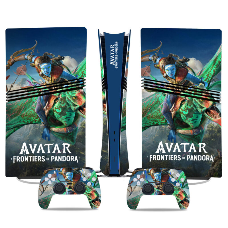 Stunning Avatar: Frontiers of Pandora PS5 Pro Skin Sticker – Ultimate Gaming Design For Console And Controller