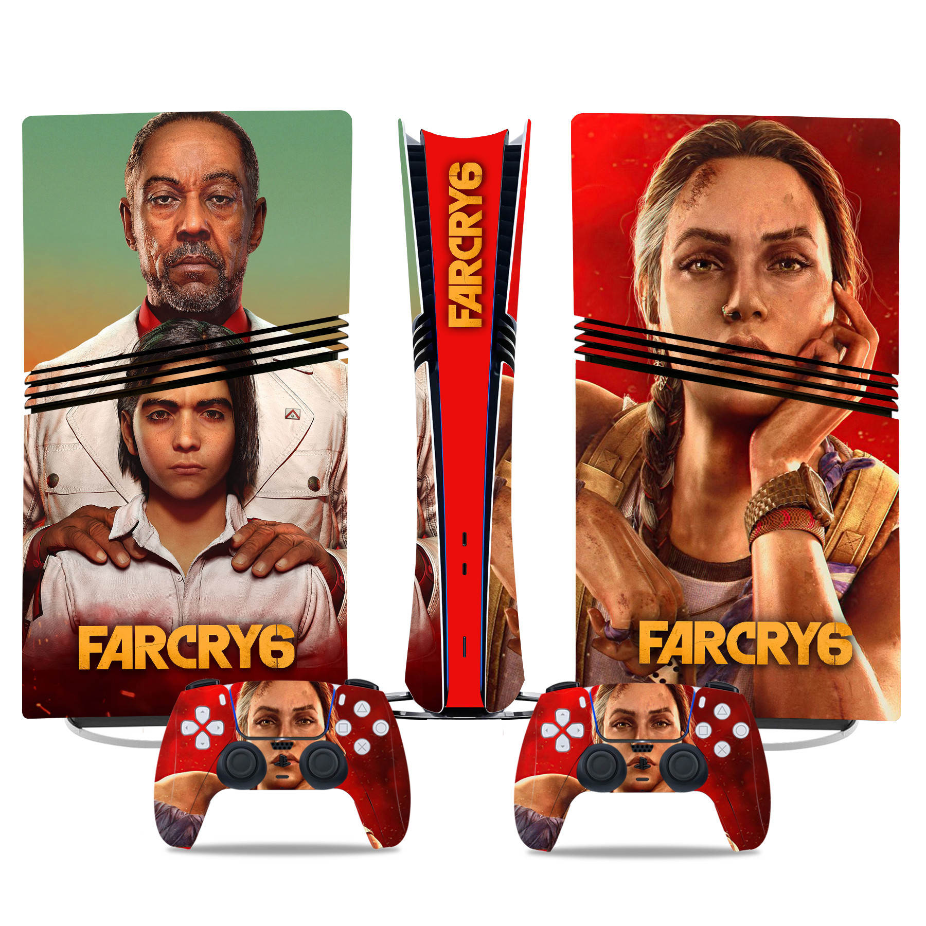 Far Cry 6 PS5 Pro Skin Sticker – Bold And Vibrant Design For Console And Controller - Image 3