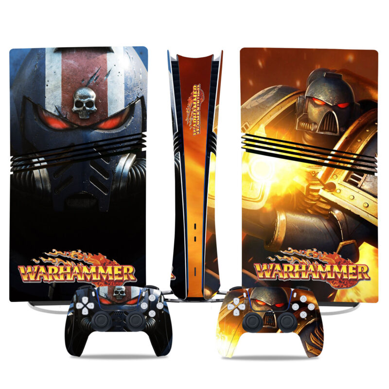 Warhammer PS5 Pro Skin Sticker - Epic Console And Controller Wrap For Gamers