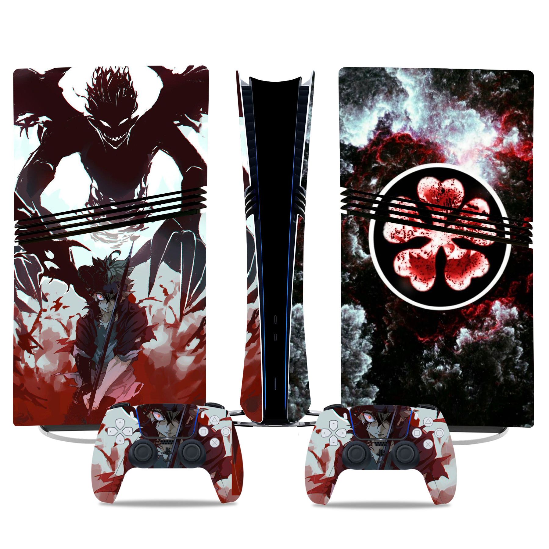 Black Clover Asta PS5 Pro Skin Sticker – Epic Design For Console & Controller - Image 3