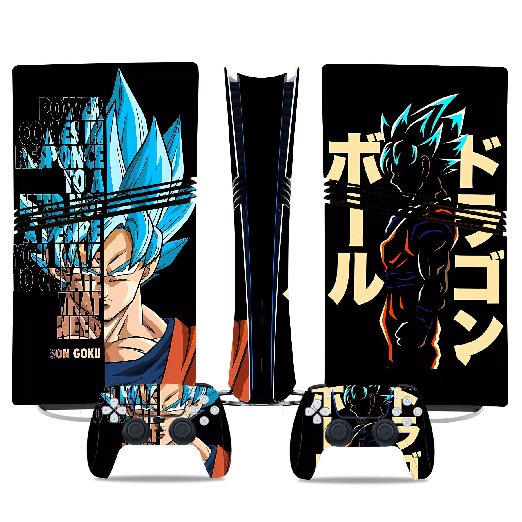 Dragon Ball Son Goku PS5 Pro Skin Sticker – Energize Your Console And Controller With Saiyan Style - Image 3