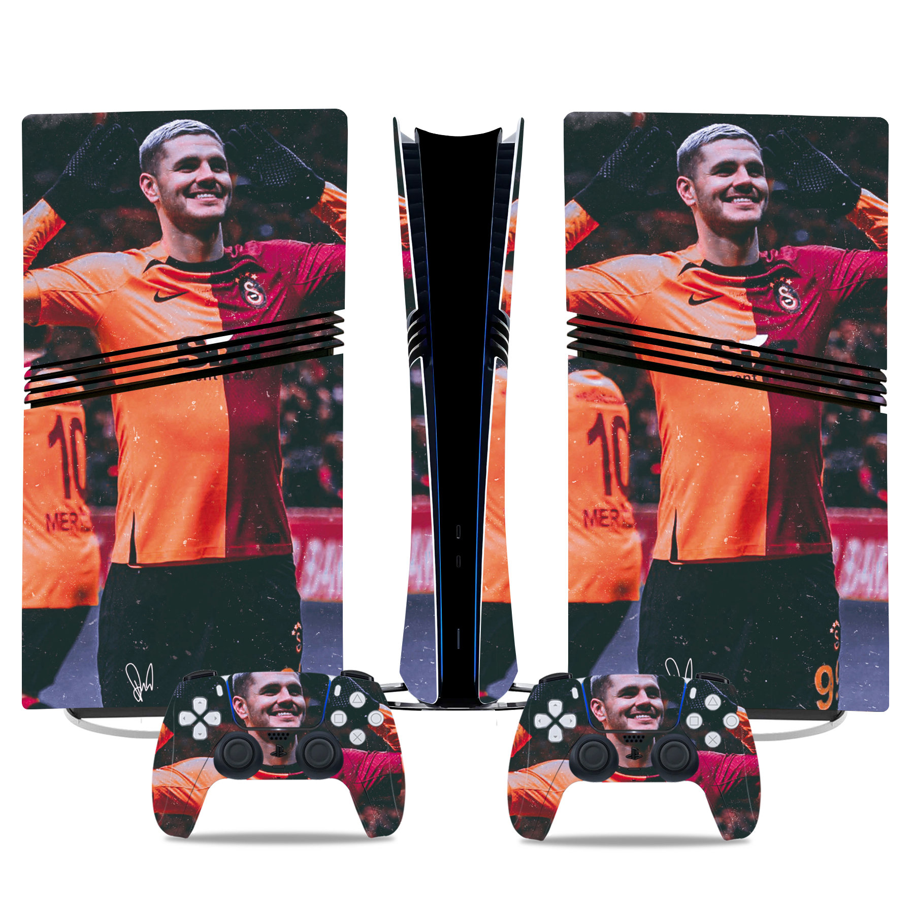 Mauro Icardi Galatasaray PS5 Pro Skin Sticker – Premium Console & Controller Wrap - Image 3