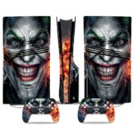 PS5 Pro Skin Sticker - Intense Joker Design For Console And Controller Customization Unique Gaming Console Cover