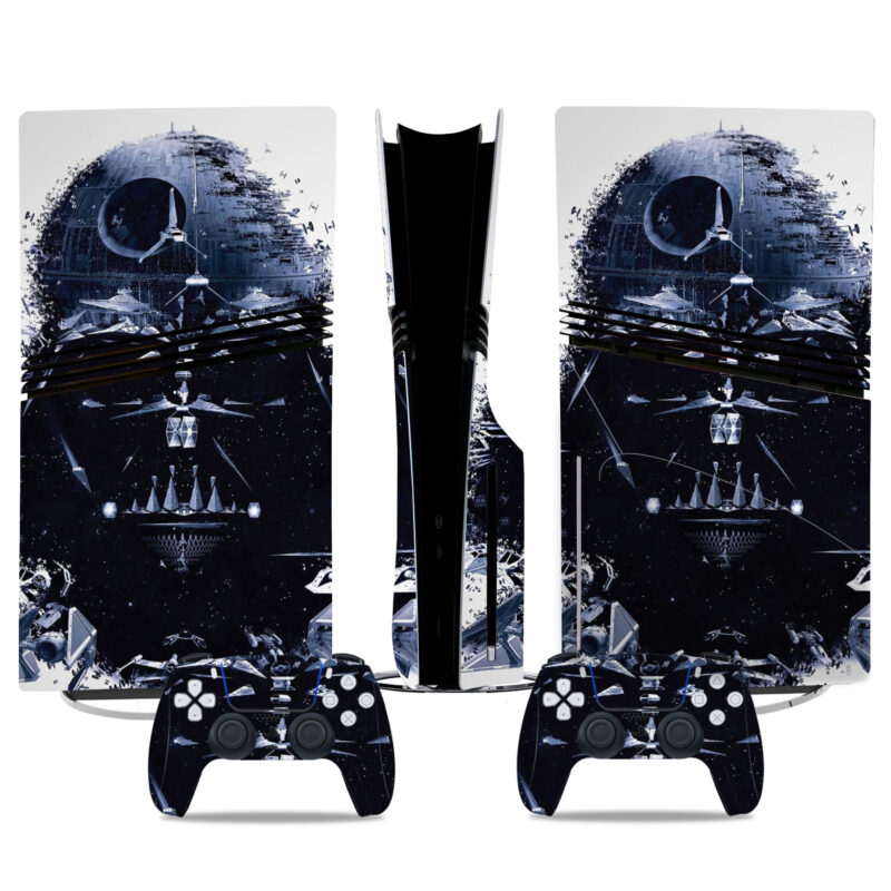 Galactic-Themed PS5 Pro Skin Sticker - Stunning Vinyl Wrap For Console And Controllers