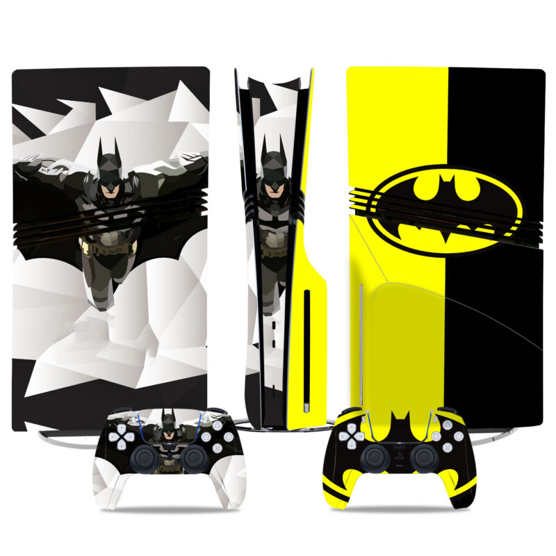 Batman-Themed PS5 Pro Skin Sticker – Iconic Dark Knight Console Wrap