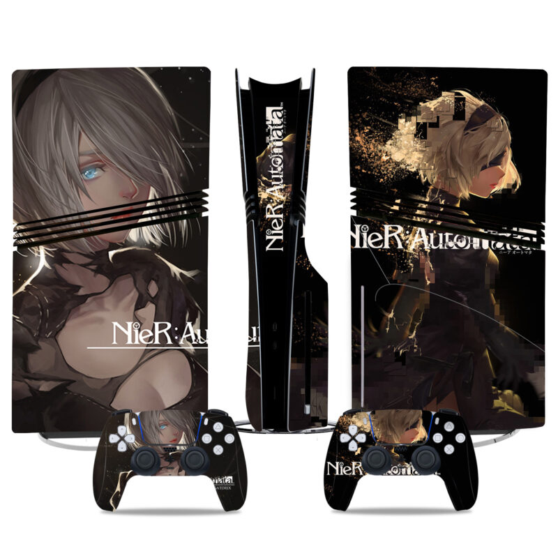 Stylish NieR: Automata PS5 Pro Skin Sticker - Custom Console And Controller Decal For Gamers