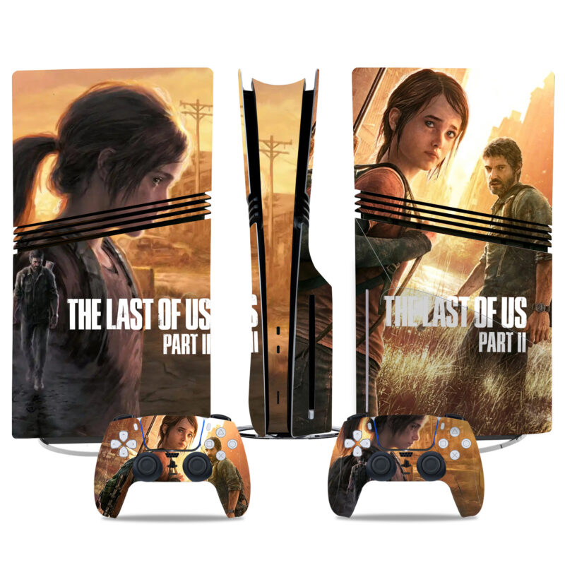 Custom PS5 Pro Skin Sticker - The Last Of Us Part II Design For Console And Controllers - Premium Vinyl Wrap