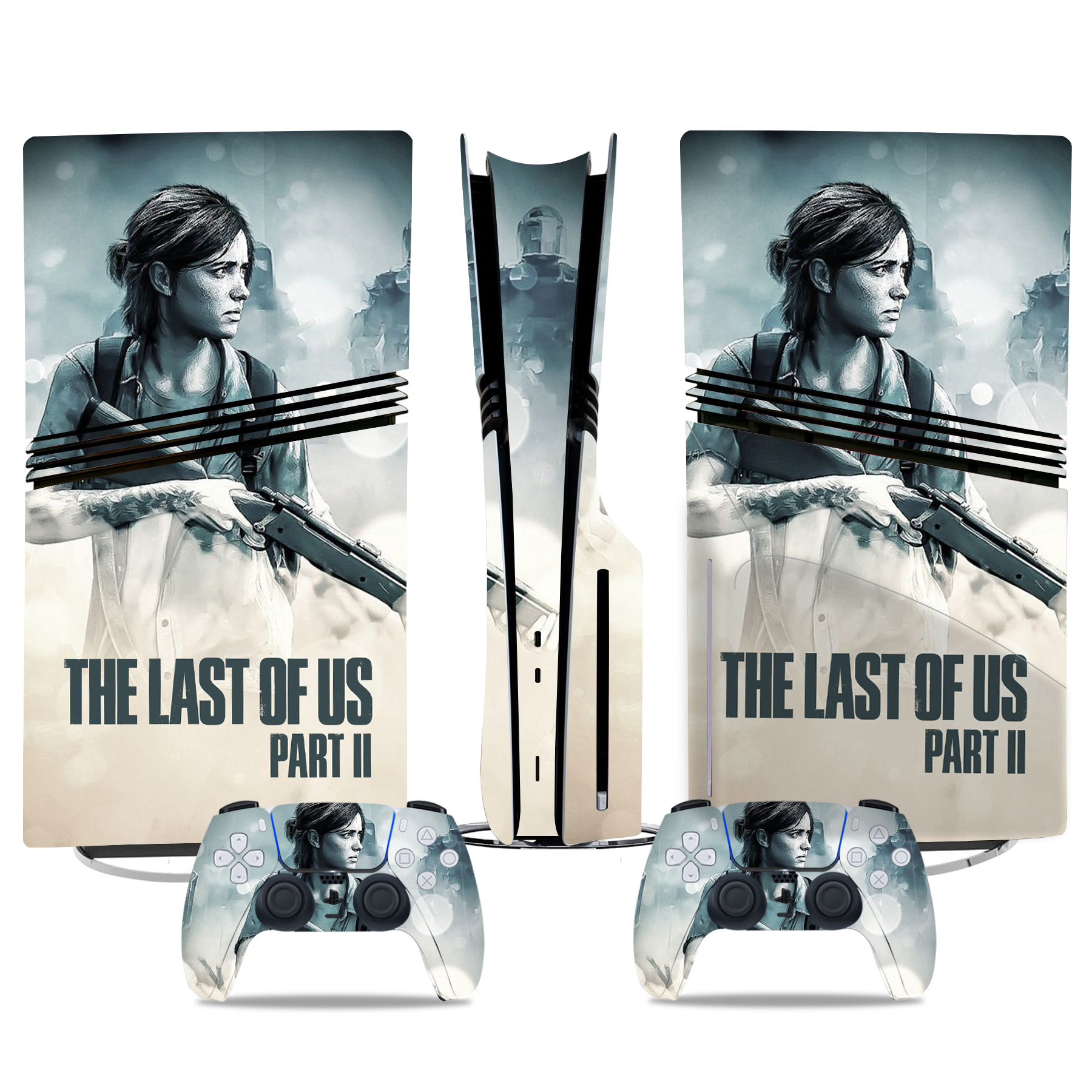 PS5 Pro Skin Sticker - The Last Of Us Part II Ellie Design For Console & Controllers - Durable Vinyl Wrap