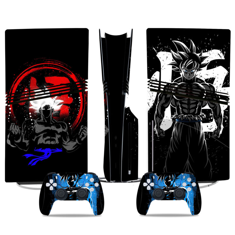 Dragon Ball PS5 Pro Skin Sticker – Ultimate Anime Warrior Design For Console & Controllers