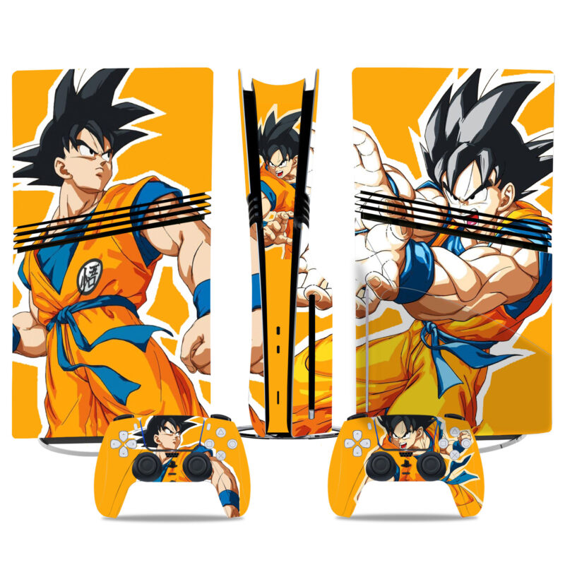 Dragon Ball Son Goku PS5 Skin Sticker – Epic Anime Design For Console & Controllers