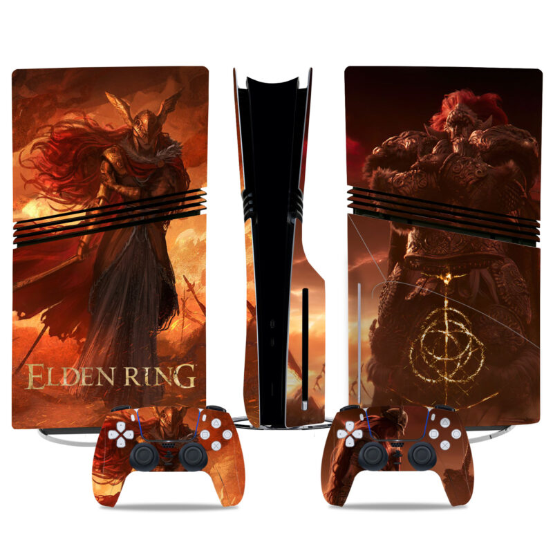 Epic Elden Ring PS5 Pro Skin Sticker – Bold Design For Console & Controllers