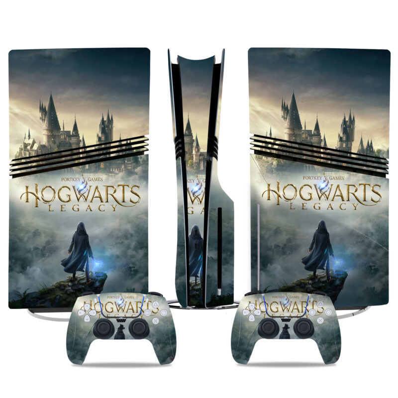 Enchanting Hogwarts Legacy PS5 Pro Skin Sticker – Perfect Design For Console & Controllers