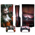 Diablo IV PS5 Pro Skin Sticker - Bold Red Design For Console & Controllers