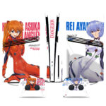 Neon Genesis Evangelion PS5 Pro Skin Sticker - Asuka Langley & Rei Ayanami Design For Console & Controller Customization