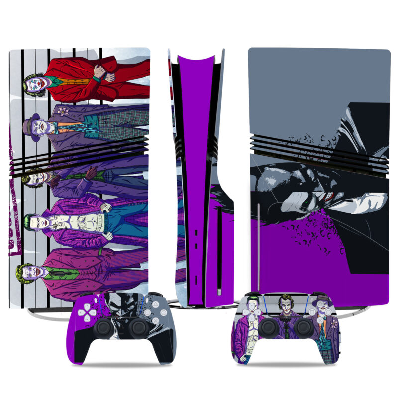 Stunning Joker PS5 Pro Skin Sticker – Premium Console And Controller