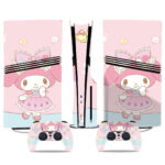 My Melody PS5 Pro Skin Sticker – Elegant Anime Inspired Console & Controller Wrap