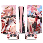 Genshin Impact Yae Miko PS5 Pro Skin – Gorgeous Console And Controller Wrap