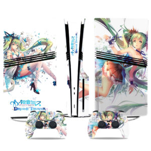 Hatsune Miku: Project DIVA - Dreamy Theater PS5 Pro Skin Sticker – Stunning Console & Controller Wrap Design