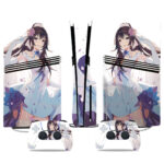 Elegant Anime Bride PS5 Pro Skin Sticker – Gorgeous Console And Controller Wrap
