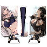Stylish Anime Girl PS5 Pro Skin Sticker – High-Quality Console & Controller Wrap