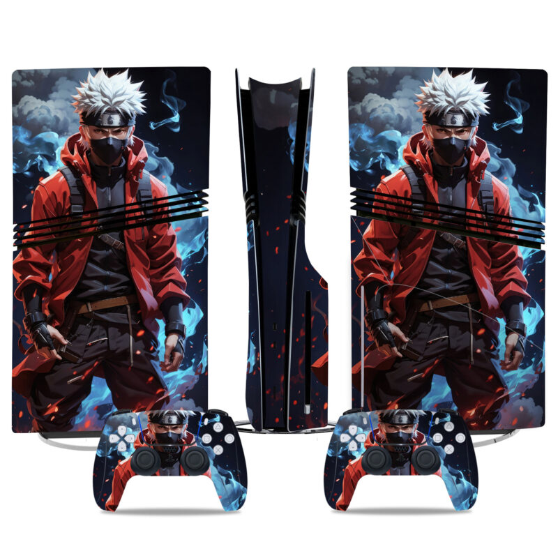 Naruto Kakashi Hatake PS5 Pro Skin Sticker – Epic Console & Controller Wrap