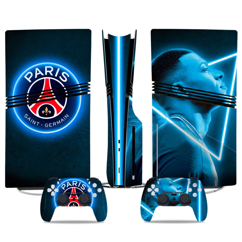 PSG Paris Saint-Germain PS5 Pro Skin Sticker – Stunning Console & Controller