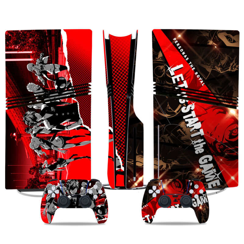 Persona 5 Royal PS5 Pro Skin Sticker – Vibrant Console And Controller Wrap For Gamers