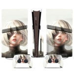 NieR: Automata PS5 Pro Skin Sticker Set - Stylish 2B Design For Console And Controllers