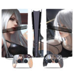 NieR: Automata PS5 Pro Skin - Stylish 2B Design With Coordinated Controller Skin